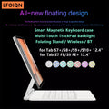 LFOIQN Magic Keyboard Folio for Samsung Galaxy Tab S10 Plus S9 FE+ S7 FE S8 S9 Plus S10+ 12.4"Magnetic Case Floating Multi-Touch