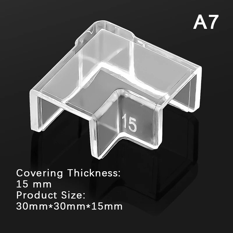 4X Silicone Transparent Anti-collision Fish Tank Corner Protector Adhesive Free Protective Cover Aquarium Accessories