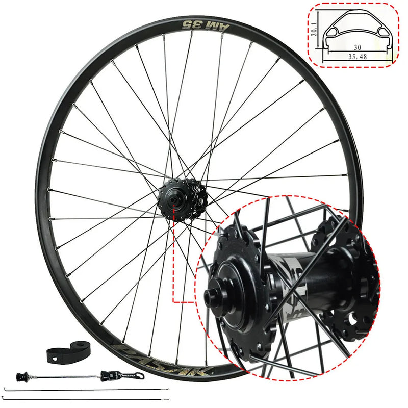 Pasak Dirt Jump Bike Wheelset 32 Holes 6-bolts Disc Brake MTX35 DH AM Bicycle Wheels QR 9x100mm Bolts Lock 10x135mm 12s Hub body