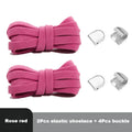 Flat Elastic Shoe Laces Sneakers No Tie Shoelaces for Shoes Tennis Quick Shoelace Clips Without Ties Shoe Accessories Kids Adult
