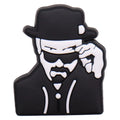 Single Sale 1PCS PVC Cute Cartoon Shoe Charms Man Woman Breaking Bad Garden Shoes Ornaments Slipper Accessories Holiday Present