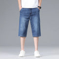 Summer Men's Thin Straight Denim Shorts Soft | SAMAG