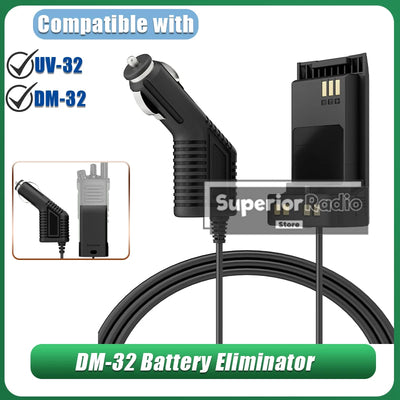 Baofeng UV-32 DM-32 Battery Eliminator 12-24V Walkie | SAMAG