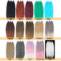 Loose Wave Braiding Hair Extensions 24" Synthetic Spiral Curls Braids Hair Pre Stretched Bouncy Braid French Curls Braiding Hair