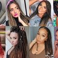 Purple Braiding Hair Extensions Pre Stretched Soft Yaki Synthetic Jumbo Braids DIY Ponytail Braid Pink Grey Orange Red Blue Hair
