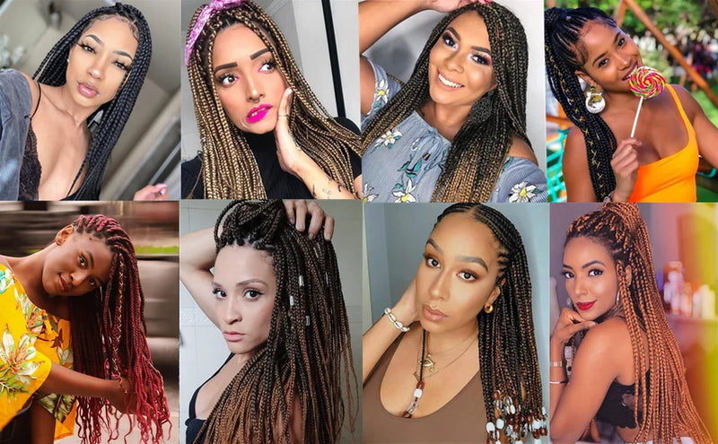 Purple Braiding Hair Extensions Pre Stretched Soft Yaki Synthetic Jumbo Braids DIY Ponytail Braid Pink Grey Orange Red Blue Hair