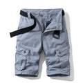 Men Cotton 100% Cargo Shorts New Summer Man Multi Pockets | SAMAG
