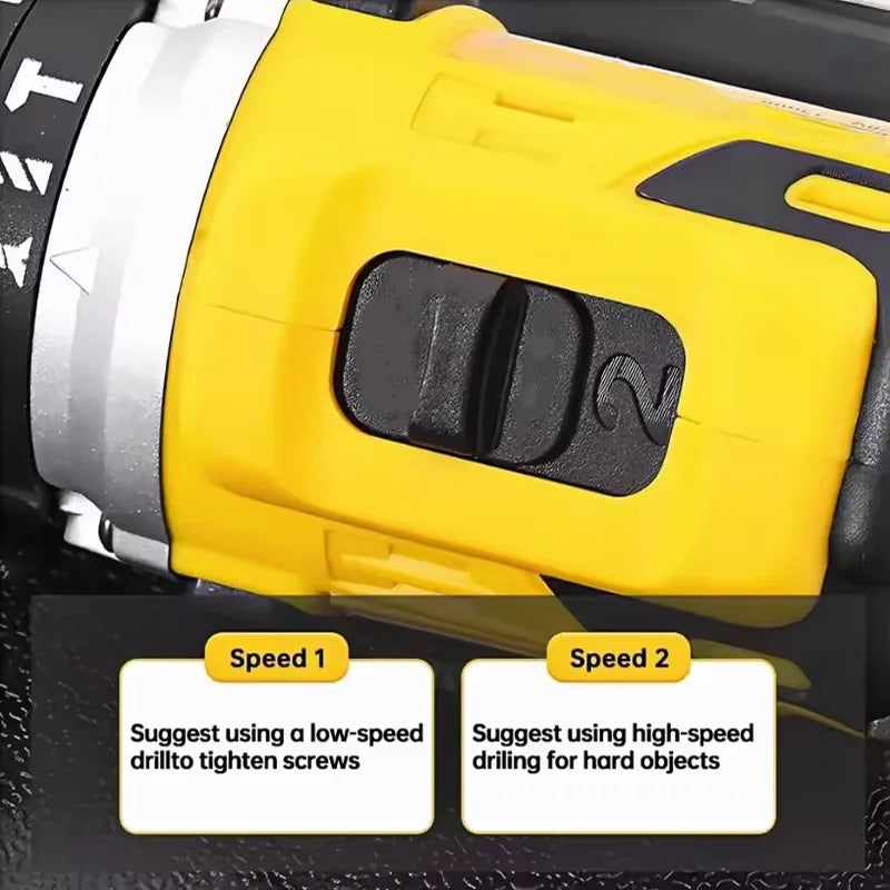 Lithium Battery Cordless Electric Screwdriver, Multifunctional Hand Impact Drill Combo Tool Set, Portable - View 5 | SAMAG