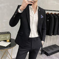 Men's High-Quality Two-Piece Wedding Suit Business Casual Banquet Costume Luxury Ensemble with Trousers