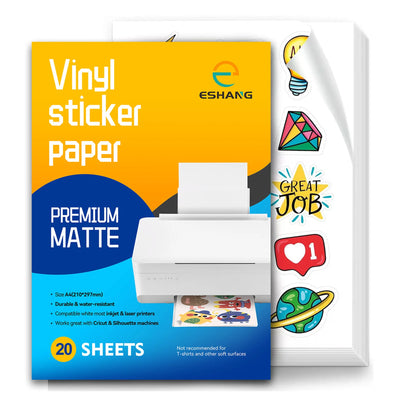 A4 Size Matte White Printable Vinyl Sticker Paper | SAMAG