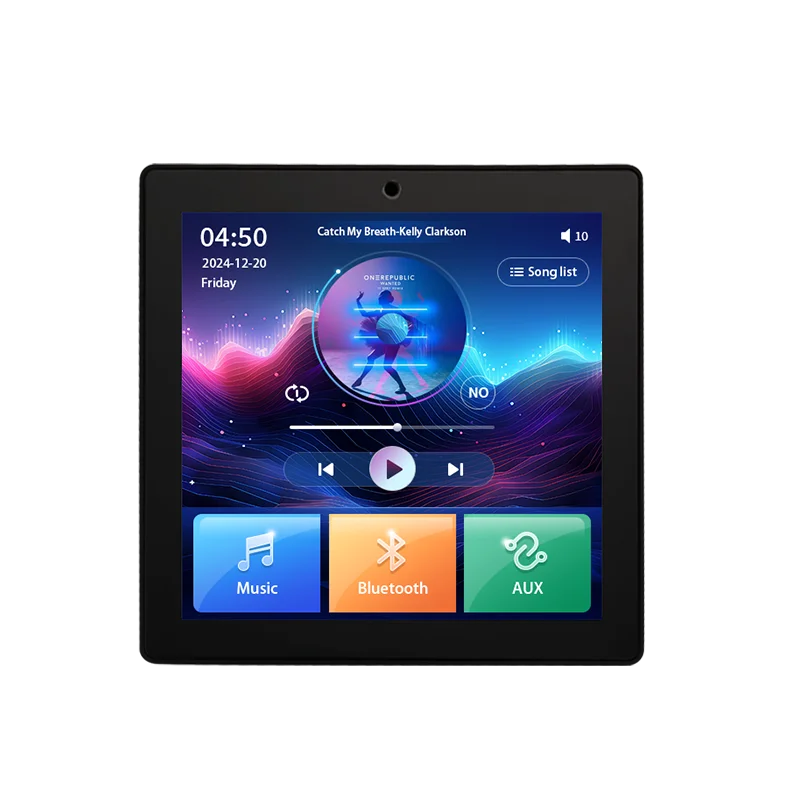 4 Inch Home Theater System 3inch Ceiling Speaker Surround Sound Multi-Room Audio Touch Screen Bluetooth In-Wall Amplifier
