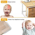 4Pcs Baby Safety Silicone Protector Table Corner Edge Protection Cover Transparent Anti Collision Soft Guard Home Tool