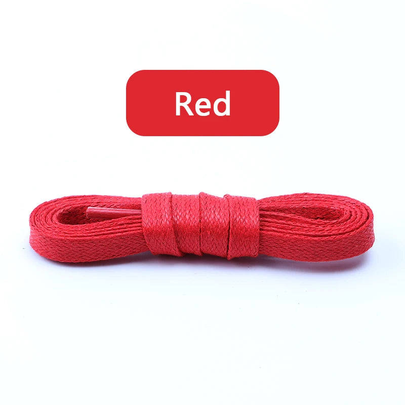 1Pair Waxed Cotton Shoelaces Waterproof Leather Shoelace Sneakers Boots Flat Laces for Shoes Accessories 70/90/120/150cm