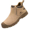 Safetoe Safety Shoes with Steel Toe Cap,Light Weight Work Safety Boots with Waterproof Leather for Men and Women Botas Hombre
