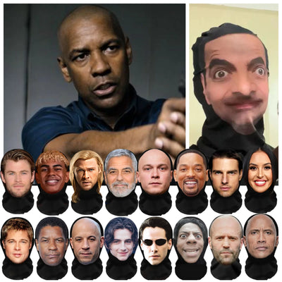 3D Printed Celebrity Face Masks Kanye Pattern Full Mesh | SAMAG