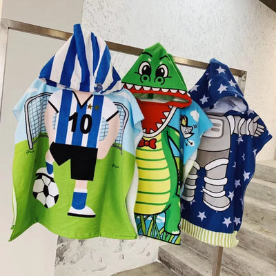 Cute Cartoon Baby Hooded Bath Towel Microfiber Soft | SAMAG