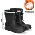 High Quality Men's Mid-Calf Rain Boots Anti-Slip Waterproof Thick Bottom Wear-Resistant Outdoor Fishing Shoes for All Seasons