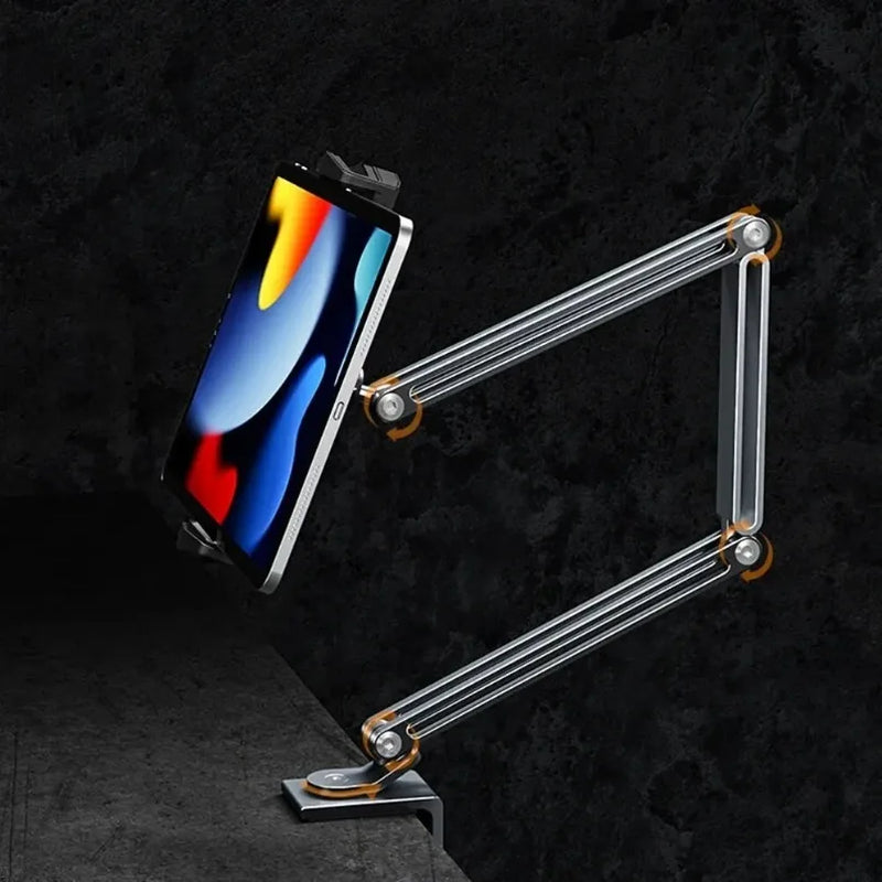 Desk Bed Tablet Stand Adjustable For 4-12.9 Inches Desktop Mobile Phones Tablets Aluminum Arm Mount For iPad Pro Mini Xiaomi Tab
