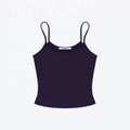 ANK Air Summer Top with Solid Color, Black and White Powder, Wide Shoulder Strap, I-Shaped Tank Top, Women's Sports, Daily Wear