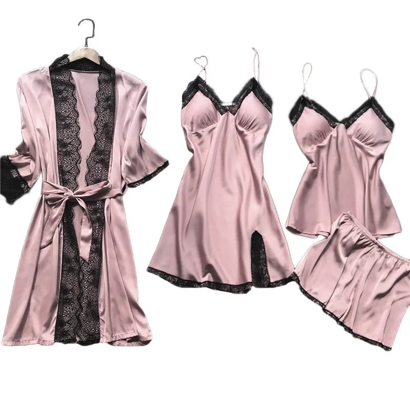 Women's Sleep Robe Gown Sets Sleepwear Pajamas Lounge | SAMAG