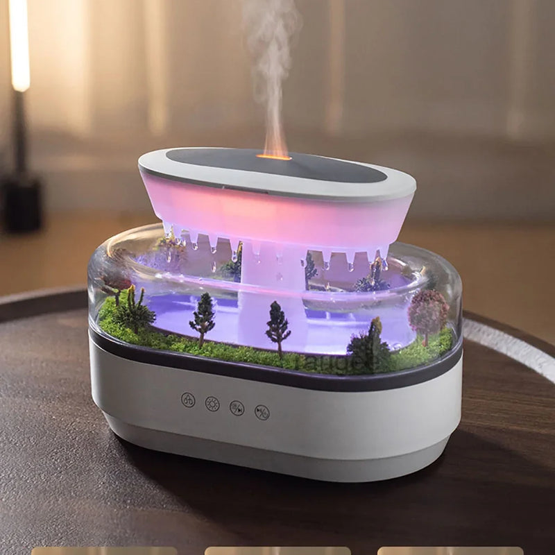 Aromatherapy Humidifier Raindrop Air Humidifier Color Light White Noise Essential Oil Diffuser Household Ultrasonic Aromatherapy
