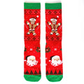 2025 New Men Christmas Socks New Year Funny Snowflake Beer Santa Claus Elk Snow Cotton Happy Socks Men Cartoon Women Sokken