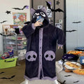 Winter Pajamas For Women Cartoon Hooded Long Robe Cute | SAMAG