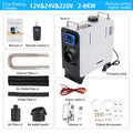 12V&24V&220V All in One Car Diesel Air Heater  with Remote Control LCD Switch 2/5/8KW Diesel Heater For Home RV Vehicle Truck