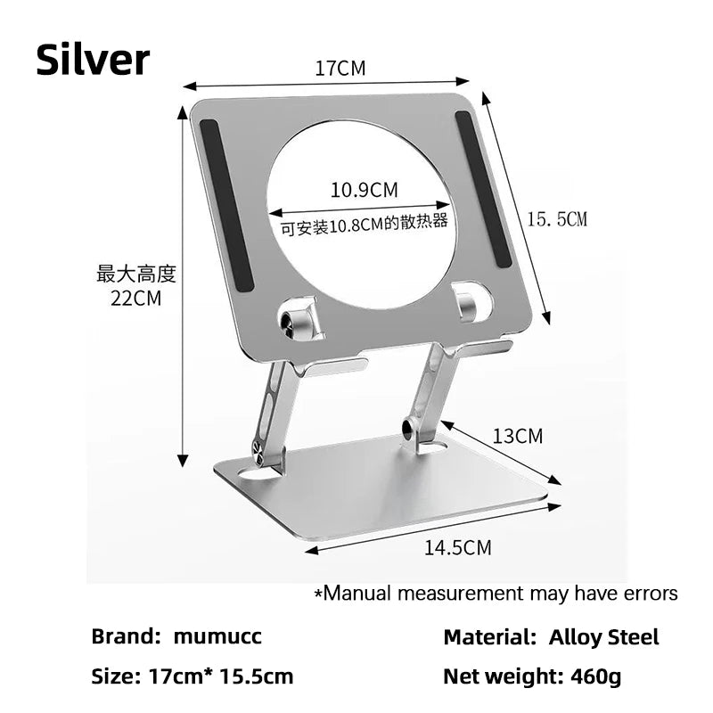 Desktop tablet stand, with hollowed-out heat dissipation, available in two options: rotatable and non-rotatable