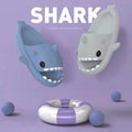 2024 Men EVA Shark Sandals Women Outdoor Beach Thick Soled Slippers Adult Non-slip Summer Slides Couple Cute Solid Color Shoes