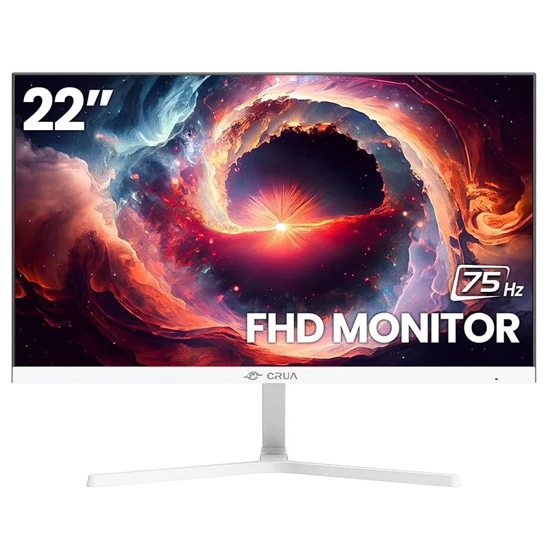 22-inch 1K 75Hz Gaming Monitor - Direct View White Color