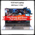 JX-S9 Thin and light Laptop AMD Ryzen 7 4700U 15.6 '' Notebook Backlit 1920*1080 5000mAh Windows 11 Fingerprint Gaming Laptop