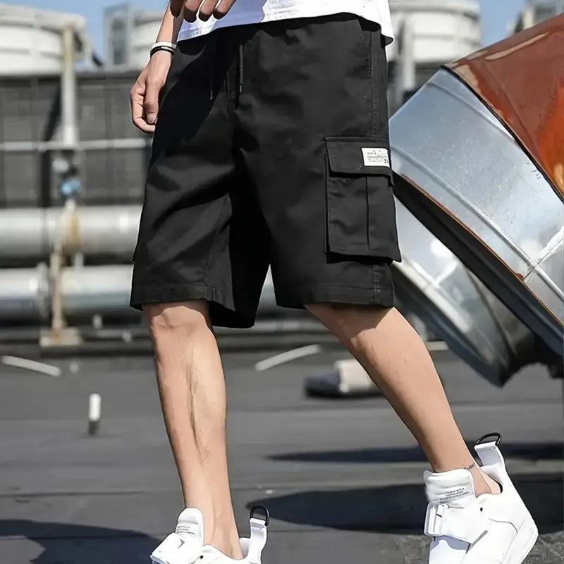 3pcs Set - Men's Shorts, Casual Loose Perfect Choice, Large Pocket Workwear Summer Five Quarter Pants Ins - View 3 | SAMAG