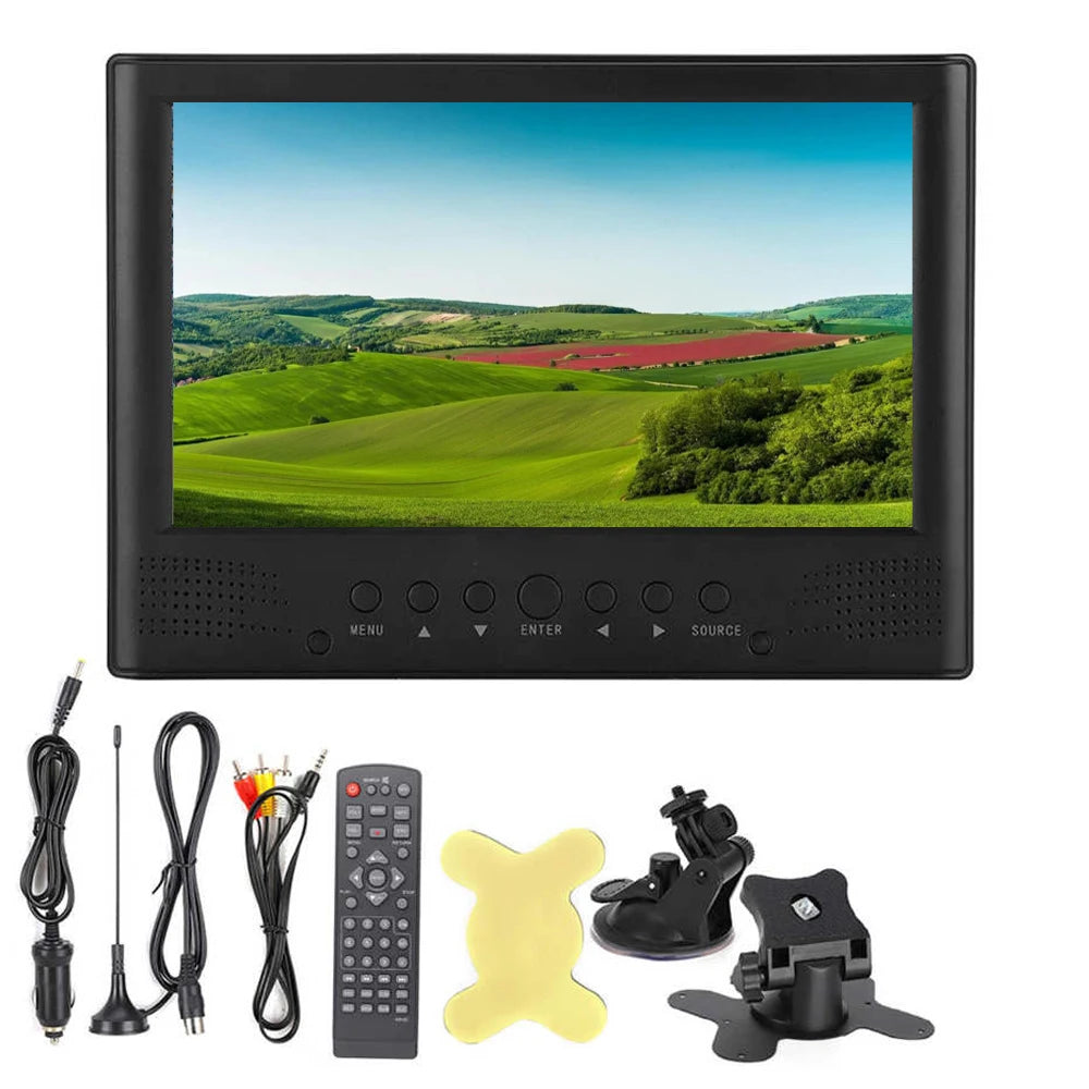 Leadstar 9 Inch Portable Digital Mini Tv With DVB-T-T2 Hevc H265 10Bit Code 16:9 800*480 Dual Speaker Player for Home Car