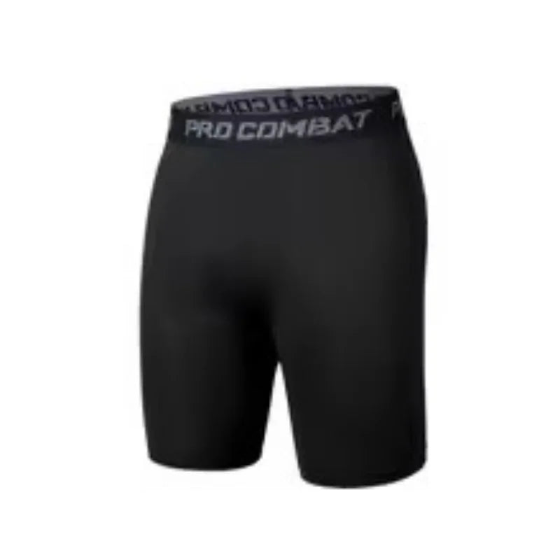 Men's Leggings Compression Pants Sports Leggings Basketball Quarter Shorts Quick Drying Running Training Stretch Fitness Pants