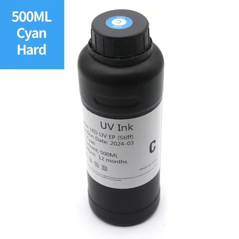 DAT 500ML UV Ink LED Ink Compatible For Epson i3200 i1600 XP600 L800 L805 L1800 TX800 1390 DX5 DX7 printhead UV Flatbed UV Ink