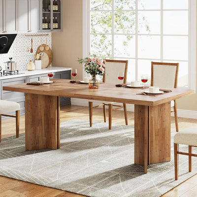 63-inch Dining Table for 4-6, Farmhouse Kitchen | SAMAG
