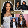 Lace Front Wigs Human Hair Glueless Wigs Human Hair 7x6 Glueless Wigs Human Hair Pre Plucked Pre Cut 220% Density Black Body Wave Human Hair Wig for Women