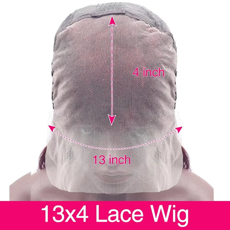 Burgundy 13x6 HD Lace Frontal Body Wave Wig 99J Transparent 13x4 Lace 30 40 Inch Front Human Hair Wigs For Women PrePlucked