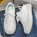 Spring New Men's Shoes, Lightweight Shoes, Trendy and Versatile, Large Size White Shoes, Thick-Soled Casual Sports Sneakers