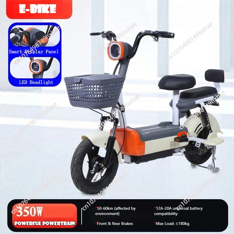 Electric vehicle 350W 30KM/h two-wheeled electric bicycle fashionable and convenient lightweight