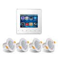 Smart Mini Bluetooth Wall Amplifier Home Theater Sound System with Stereo Ceiling Speaker Background Music for Hotel Residential