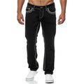 Straight Jeans Men Washed no hole Spring Summer Boyfriend | SAMAG