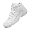 BAXINIER Girls White High Top Cheerleading Shoes for Kids - Lightweight Training and Competition Sneakers for Dance and Tennis