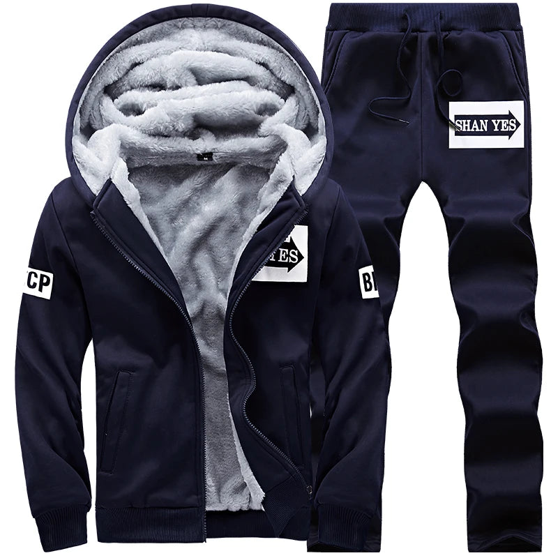 Wolf Czuadlte2024New Winter Men's Sports Set Casual Pants | SAMAG
