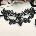 1PCS,Masquerade Black Lace Half-Face Mask for Women HalloweencosParty White Cute Eye Mask Veil