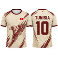 Tunisia Flag Print Jersey Men Outdoor Sports Soccer Training Uniform Men's And Women's Quick Dry Breathable O-neck Short-sleeved