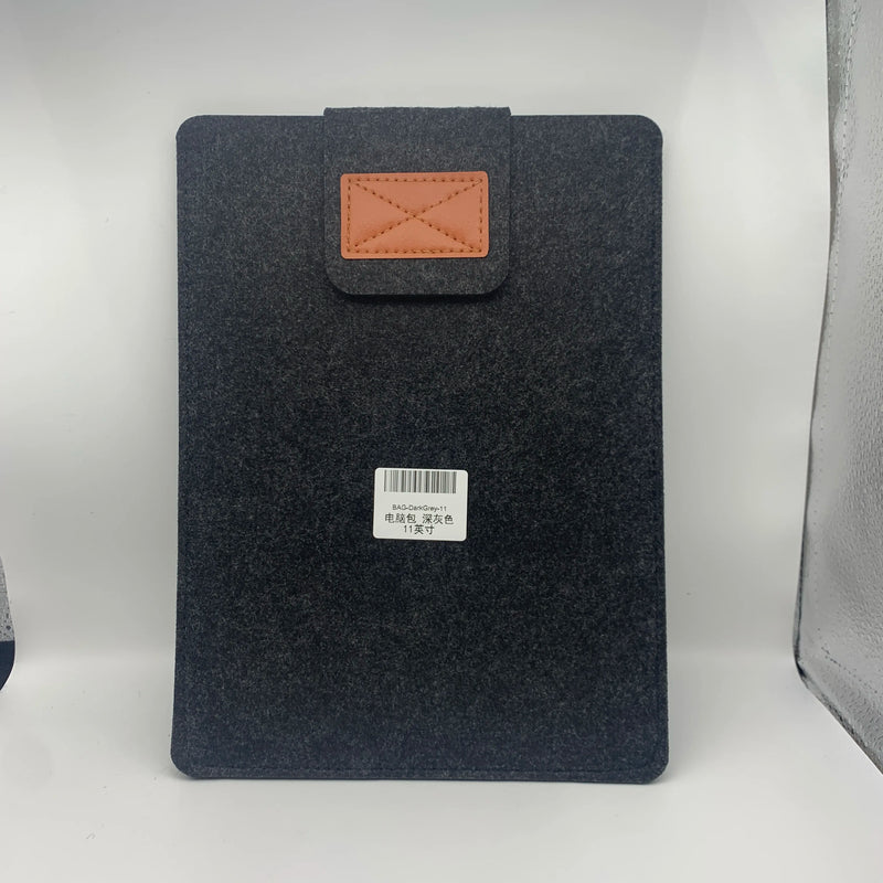 Felt Sleeve Slim Tablet Case Cover Bag for MacBooks Air Pro 11 13 15 Inch Solid Color Tablet Storage Bag