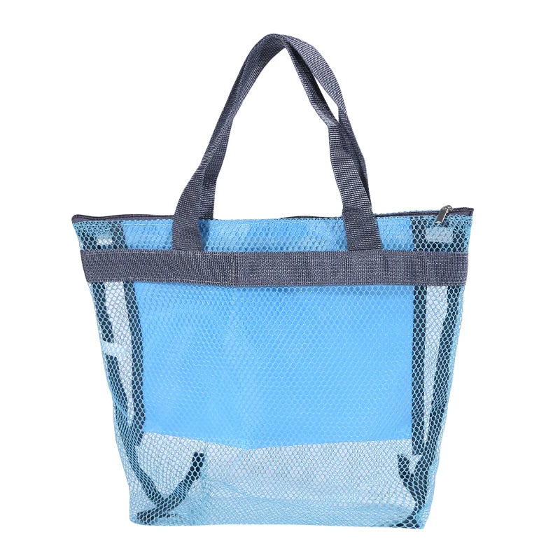 Travel Beach Bags Large Capacity Storage Bag Women Portable Outdoor Toiletries Swimming Mesh Storage Cases Travels Organizer Kit