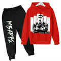Spring Autumn Children's Hoodie Set Mbappe Print - View 6 | SAMAG